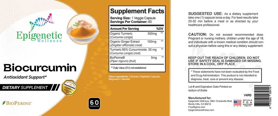 EPIGENETIC · Biocurcumin + Gingrol