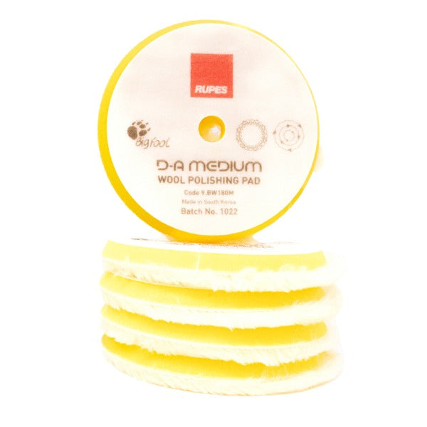 RUPES Yellow DA Medium Polishing Wool Pad