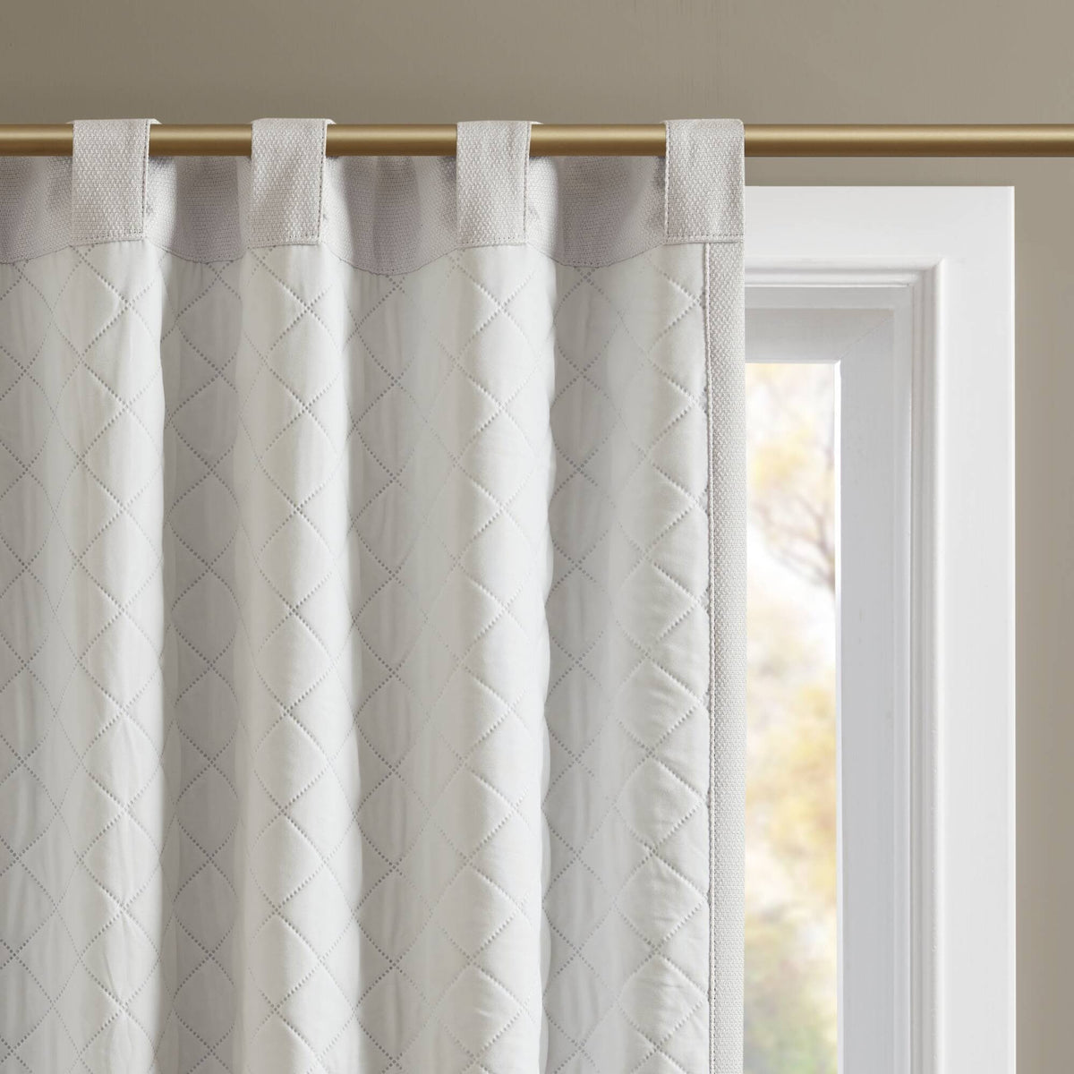 Sound Blocking Total Blackout Curtain Panel Pair - White 52" x 84" (Set of 2)