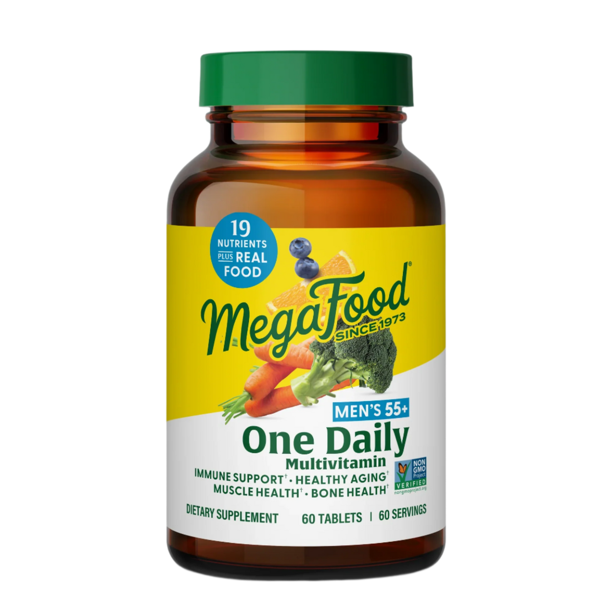 MEGAFOOD · Men over 55 one Daily Multivitamin