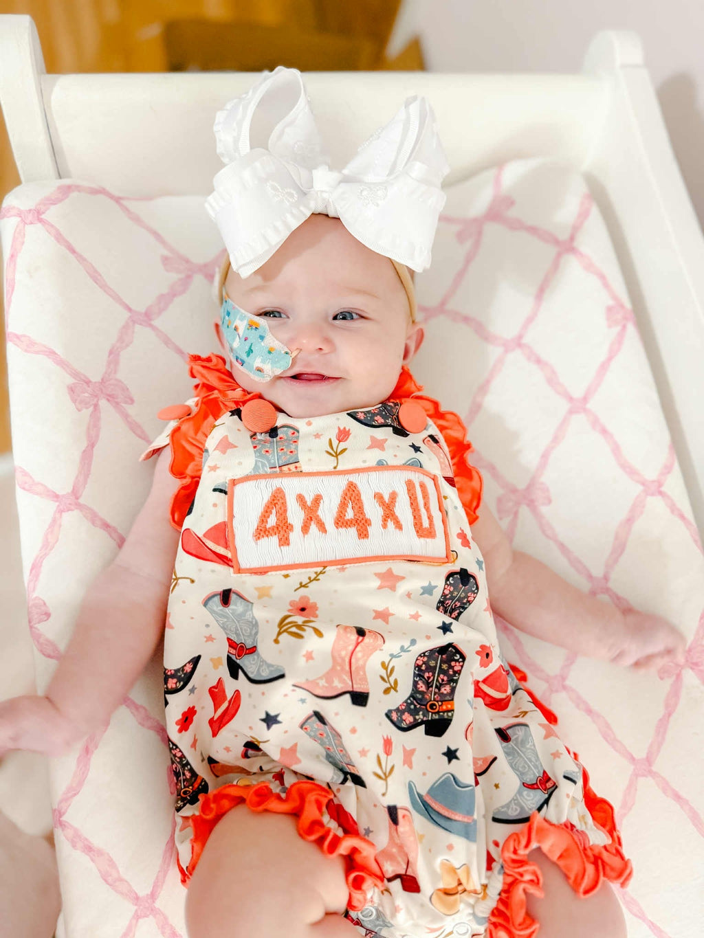Girls Hand Smocked 4X4XU Sunsuit