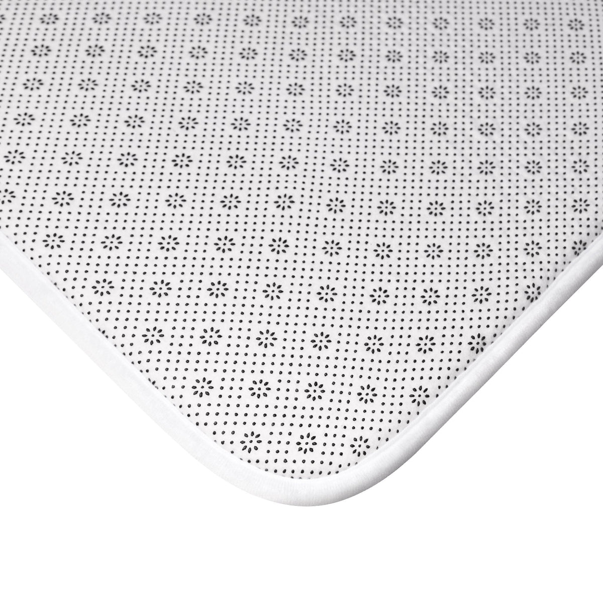 Coastal SOAK Striped Bath Mat — Blue & Beige Spa Bathroom Rug