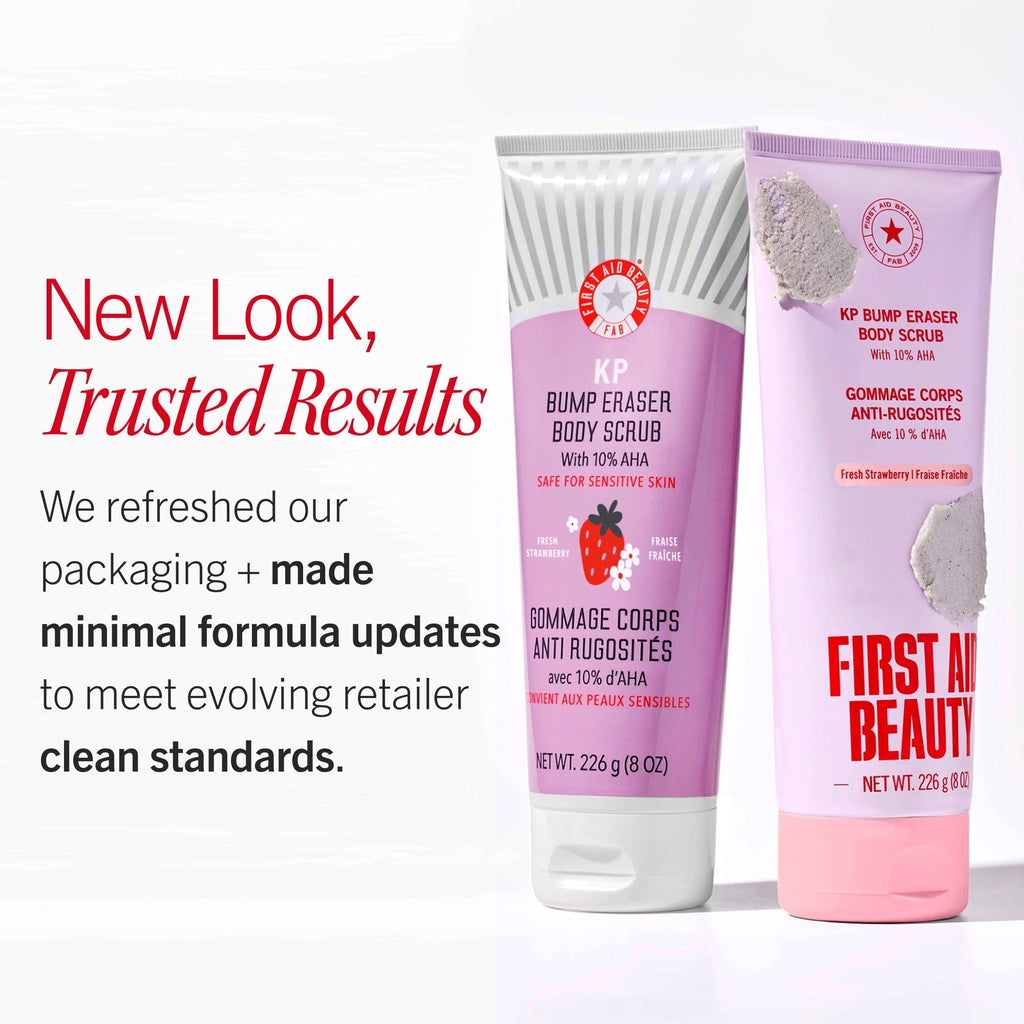 KP Bump Eraser Body Scrub 10% AHA Fresh Strawberry Travel Size
