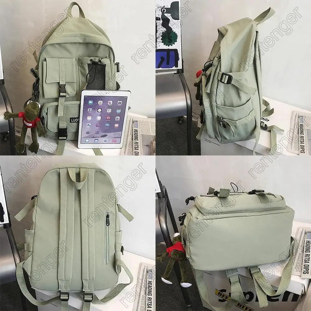 New Trendy Nylon Backpack Women's, Girls And Boy Stylish Travel Mesh, Student College School Bag, Cool Laptop Backpack Women's And Men