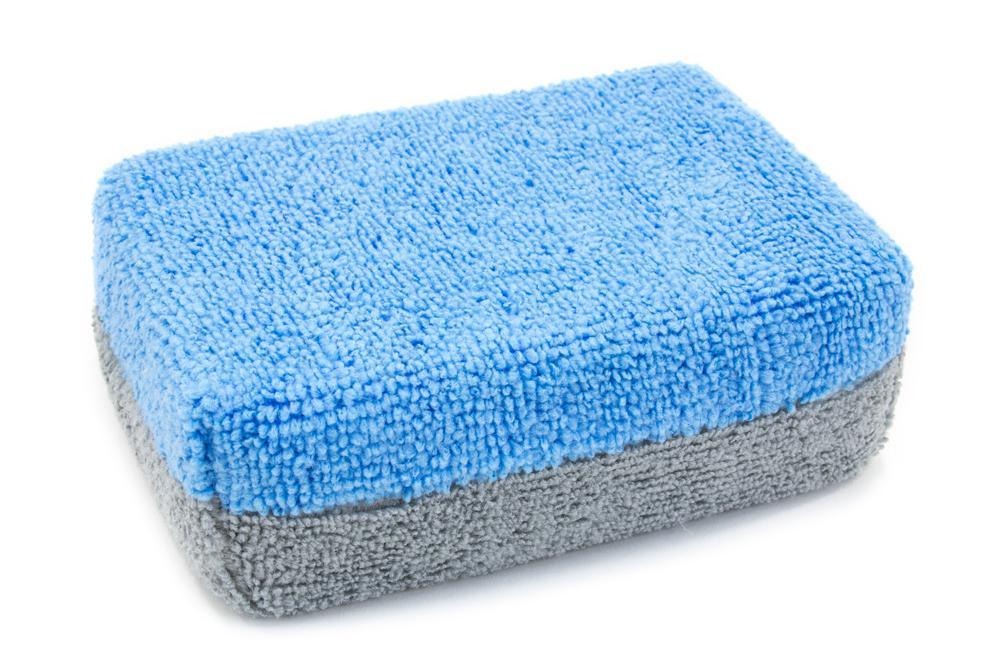 AUTOFIBER Thick Saver Applicator Microfiber Coating Applicator Sponge with Plastic Barrier