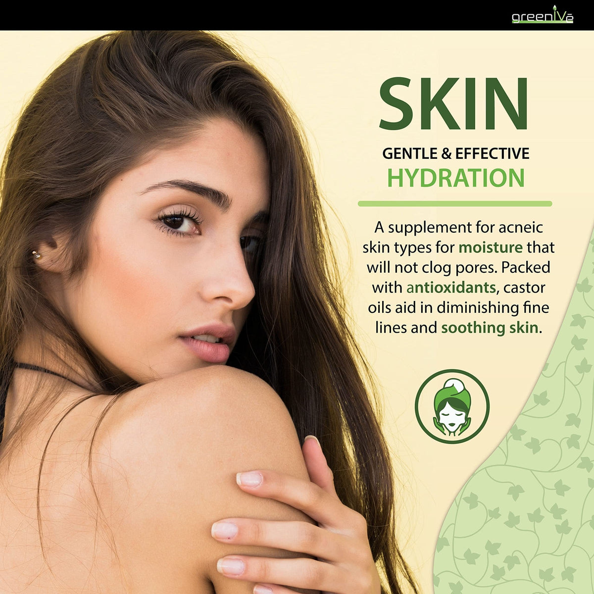 GreenIVe USP Grade Castor Oil – Holistic Detox and Relaxation Companion for the Wellness Room, 8oz Amber