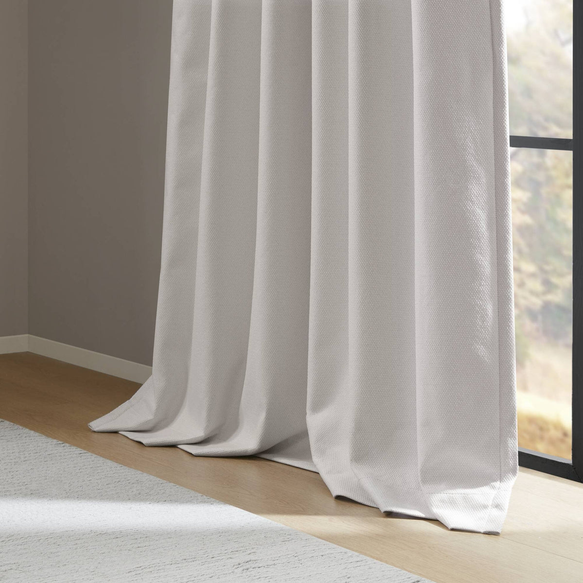 Sound Blocking Total Blackout Curtain Panel Pair - White 52" x 84" (Set of 2)