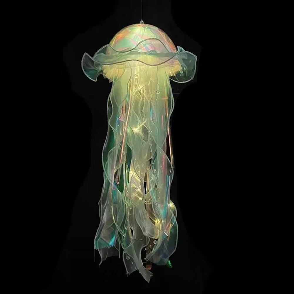 DIY Jellyfish Lantern Hanging Lamp Mermaid Party Decor