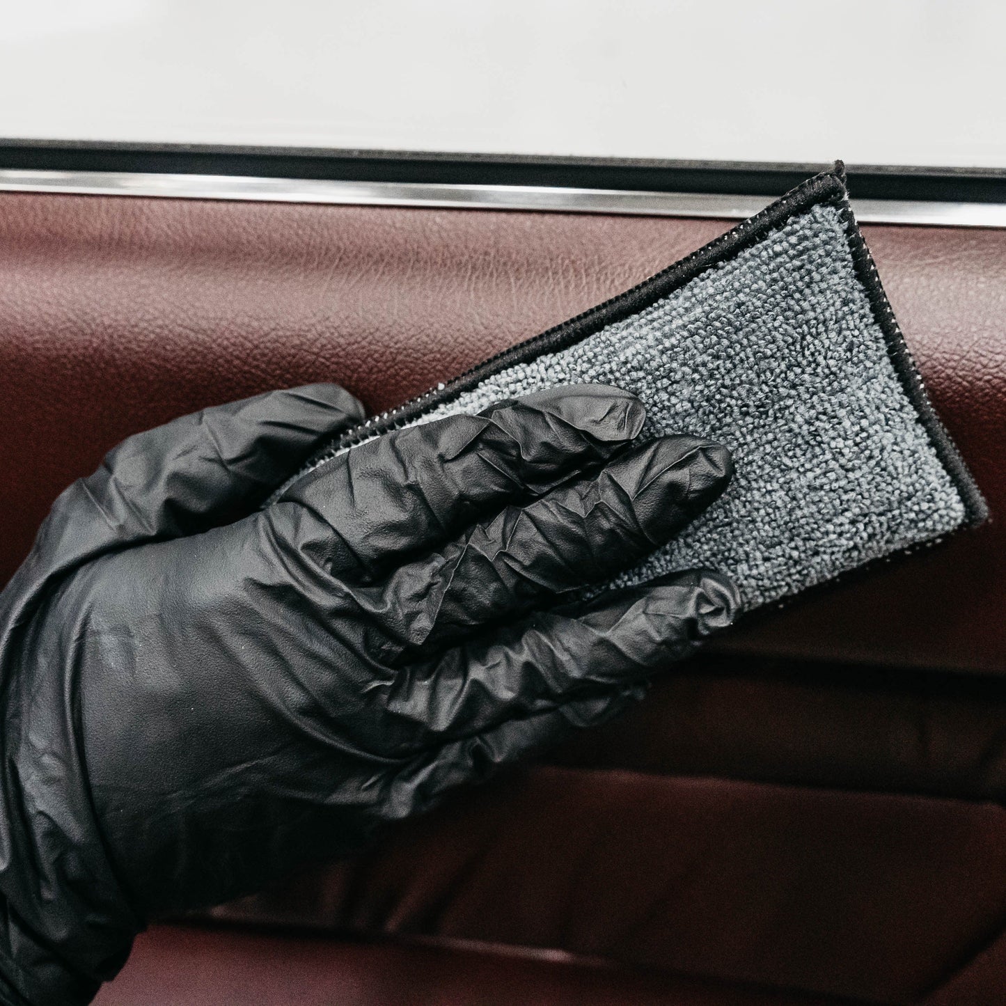 OPTICLE | Dual Scrub Pad: Leather, Vinyl, Plastic & Upholstery (blue or gray)