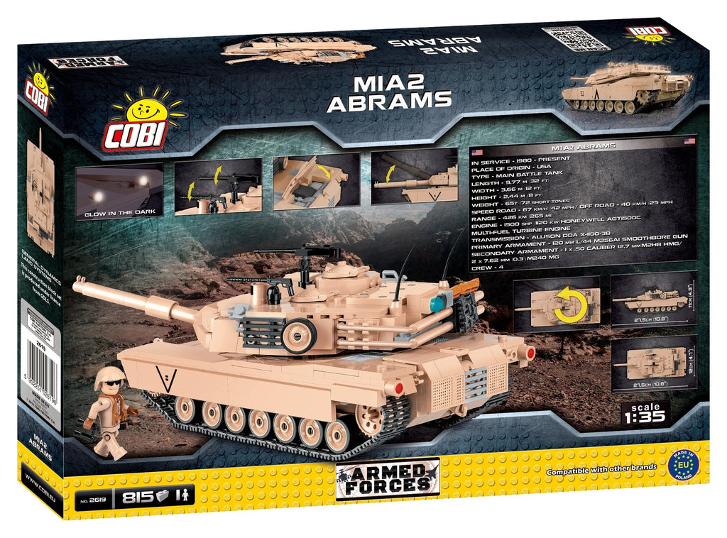 COBI 2619 -M1A2 Abrams main battle tank (810PCS)