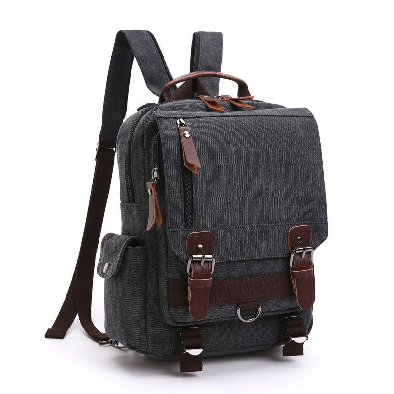 Canvas Backpack Men Travel Back Pack Multifunctional Shoulder Bag Women's Laptop Rucksack School Bags Female Daypack