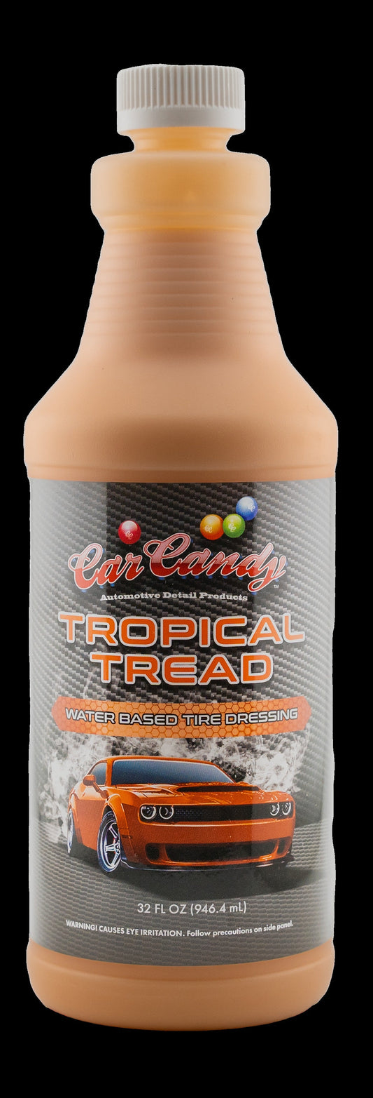 Car Candy | Tropical Tread Water-Based Tire & Trim Dressing – Glossy, Protective Finish