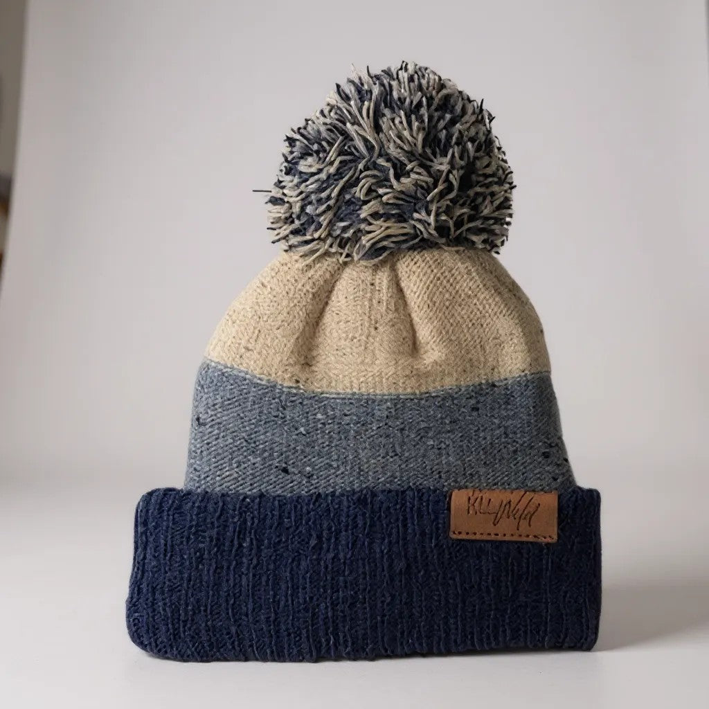 Puff beanie - blue
