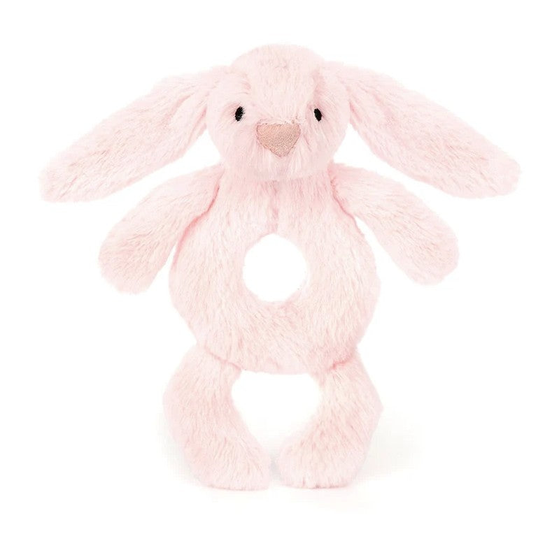 Jellycat Blushful Bunny Ring Rattle (Pink) 害羞賓尼兔手搖鈴 (淺粉色)