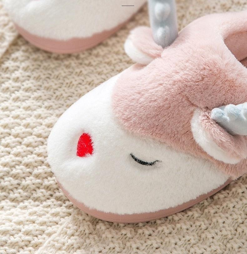 Women Winter Home Slippers Deer Elk Non-slip Soft Warm House Shoes Mens GIrs Indoor Bedroom Couples Floor Footwear Fuzzy House Slippers Women's Durable Furry Bedroom Slipper Lightweight And Non-Slip