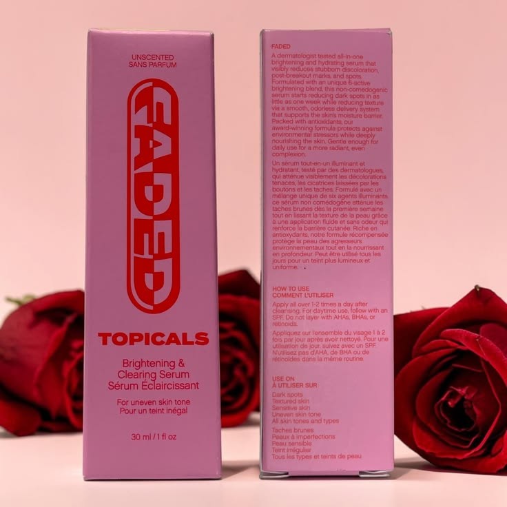 Faded Topicals Brightening Clearing Serum
