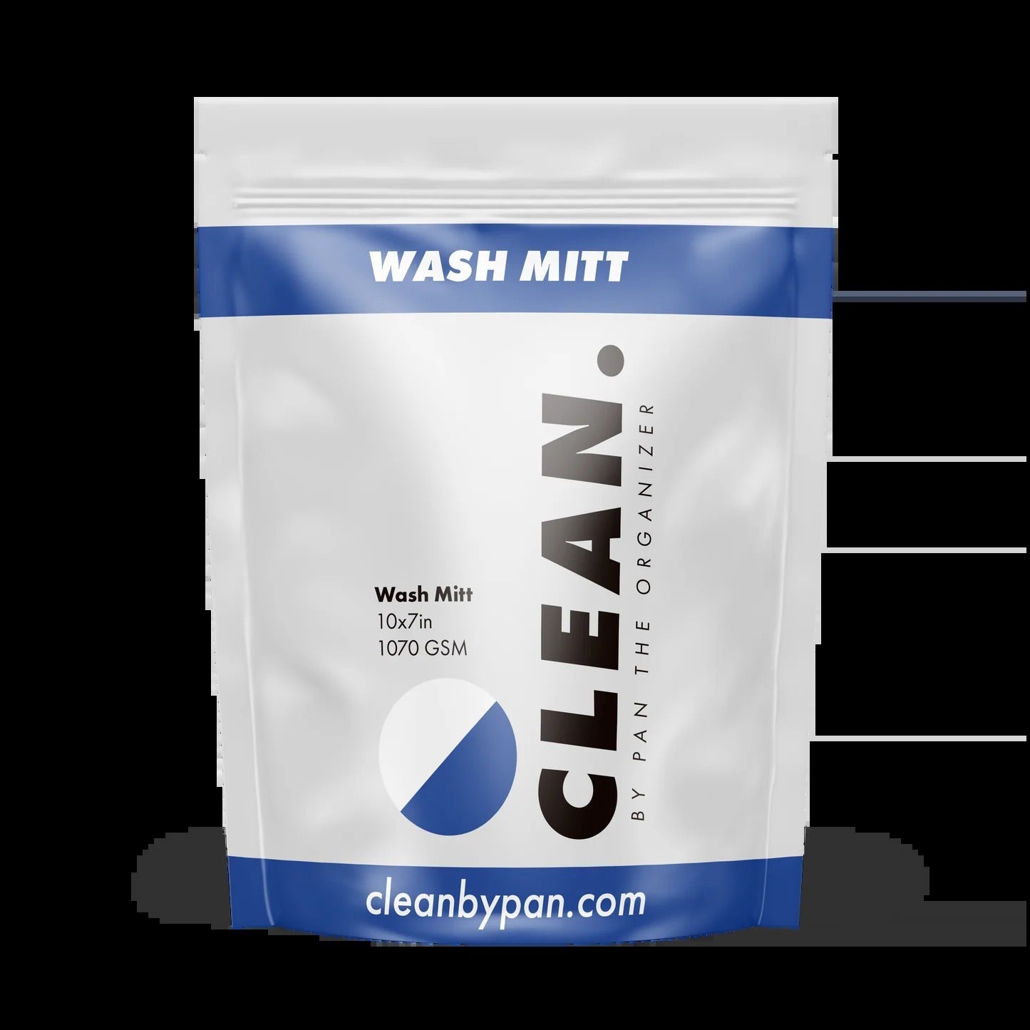 CLEAN. by Pan | Premium Microfiber Wash Mitt – Safe & Swirl-Free Hand Washing