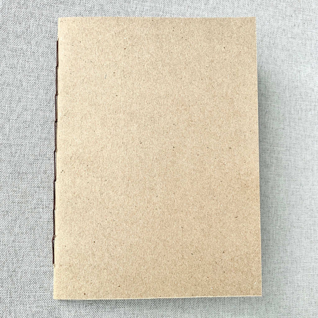 A5 Dot Grid Travelers Notebook Insert – Fountain Pen Friendly, Hand-Stitched Kraft Cover