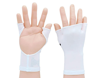 PalmFreeTM Sun Gloves - White - UPF 50+