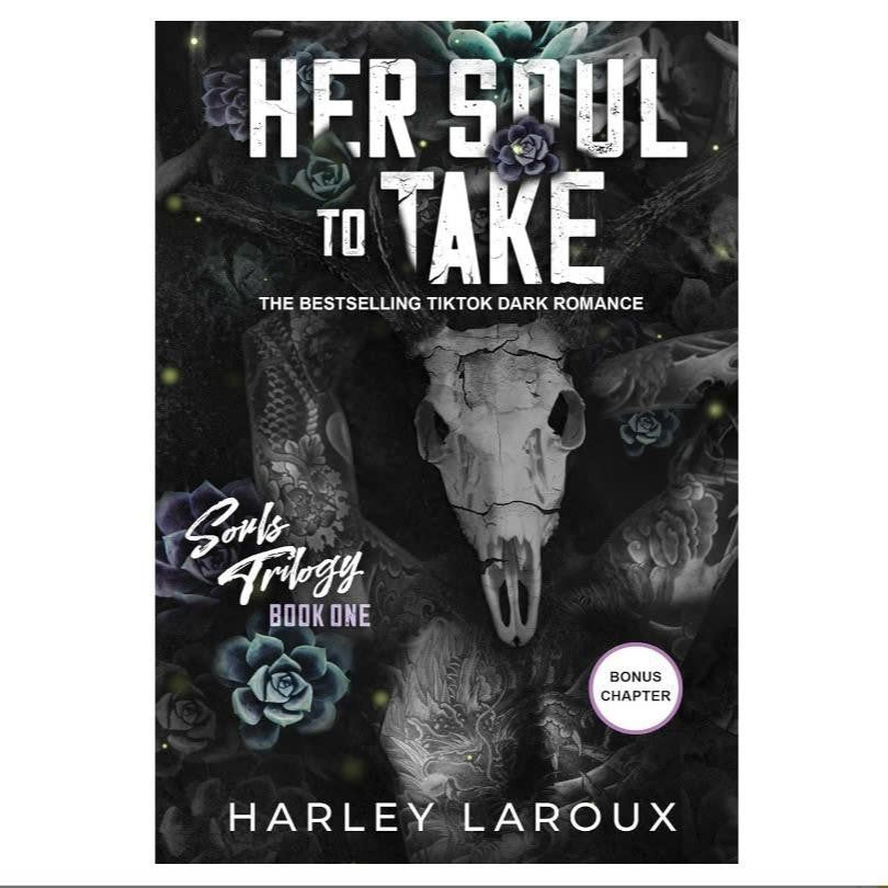 Her Soul to Take Dark Romance Novel Bookshelf Worthy Decor for Cozy Reading Corner and Home Library