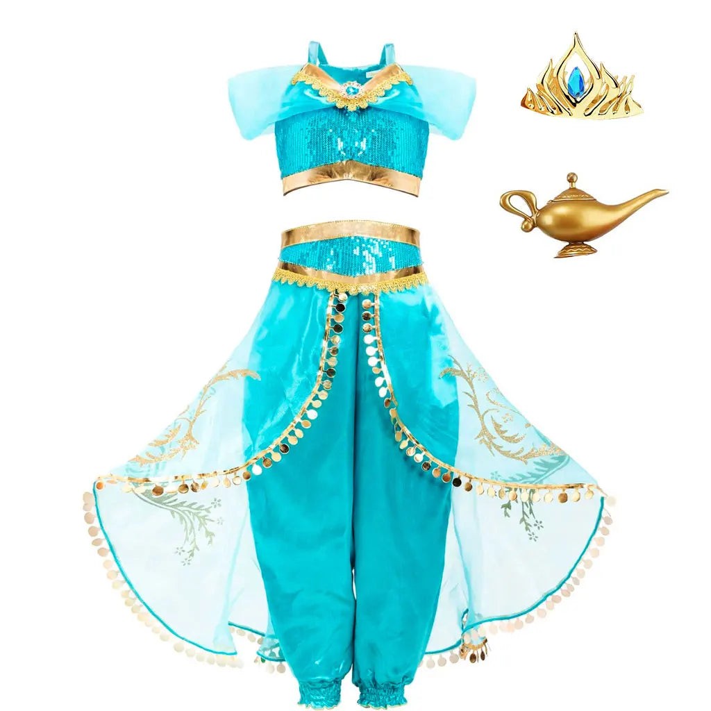 Princess Jasmine Cosplay Dress Up Halloween Costume