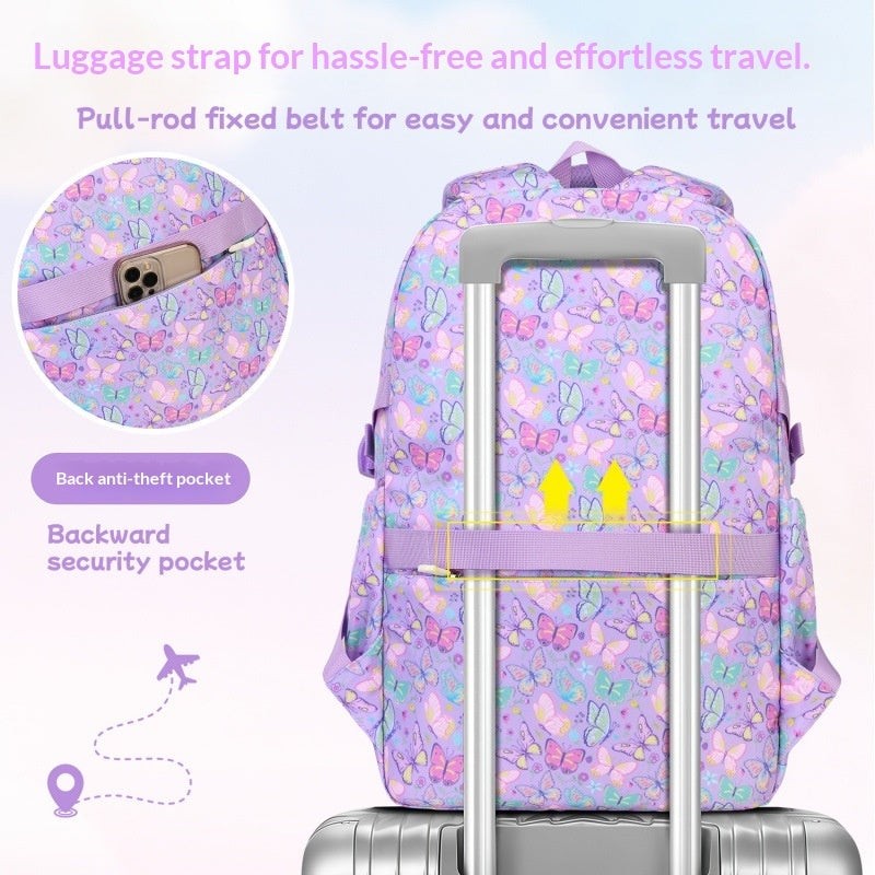 Large-Capacity Backpack Set For Female Students