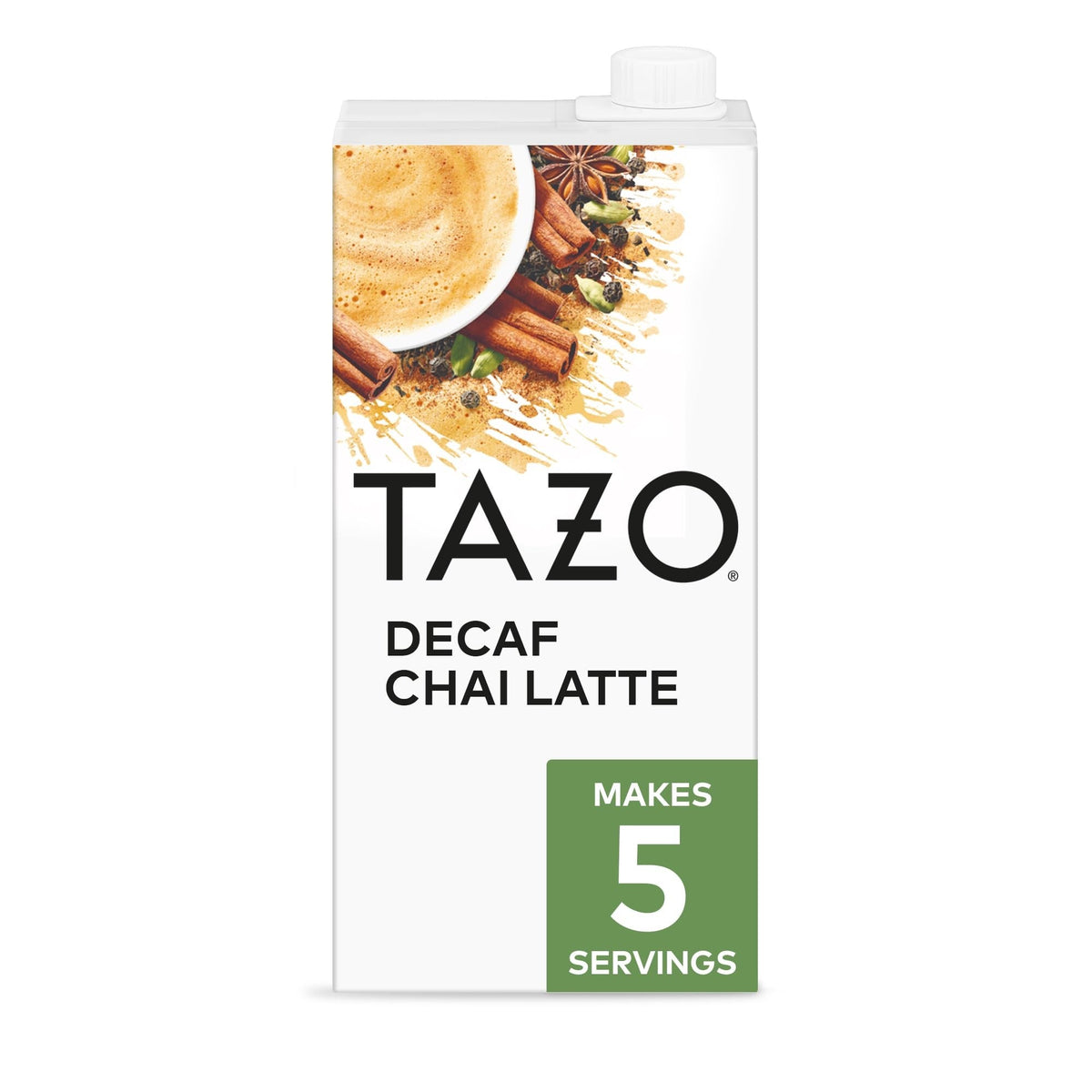 TAZO Caffeine-Free Chai Latte Mix for Soothing Bath Time and Yoga Nook Refresh, Pre-Sweetened Organic Black Tea Concentrate