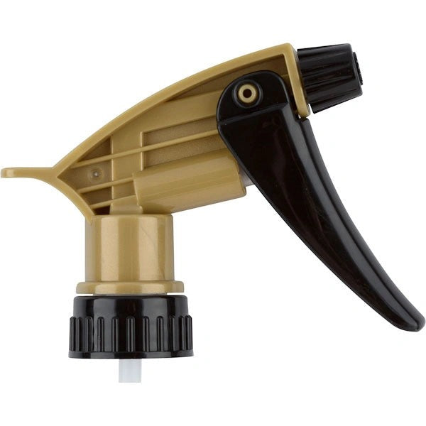 Tolco | Black/Gold Acid-Resistant Trigger Sprayer – 9.25" Dip Tube