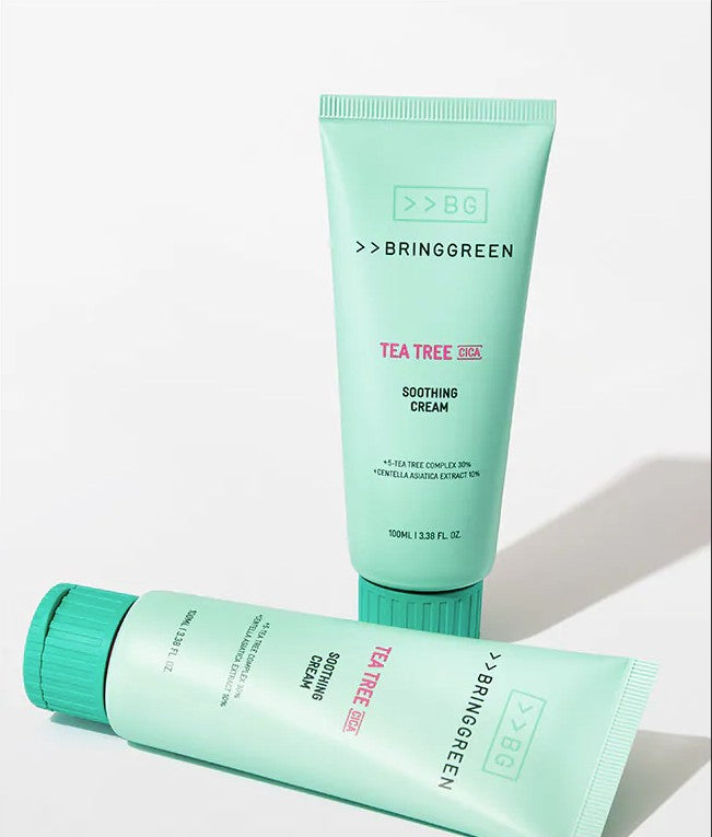 Bring Green Tea Tree Smoothing Cream 茶樹積雪草清爽保濕面霜 100mL
