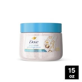 Dove Crushed Macadamia & Rice Milk Moderate Exfoliating Body Scrub 298g