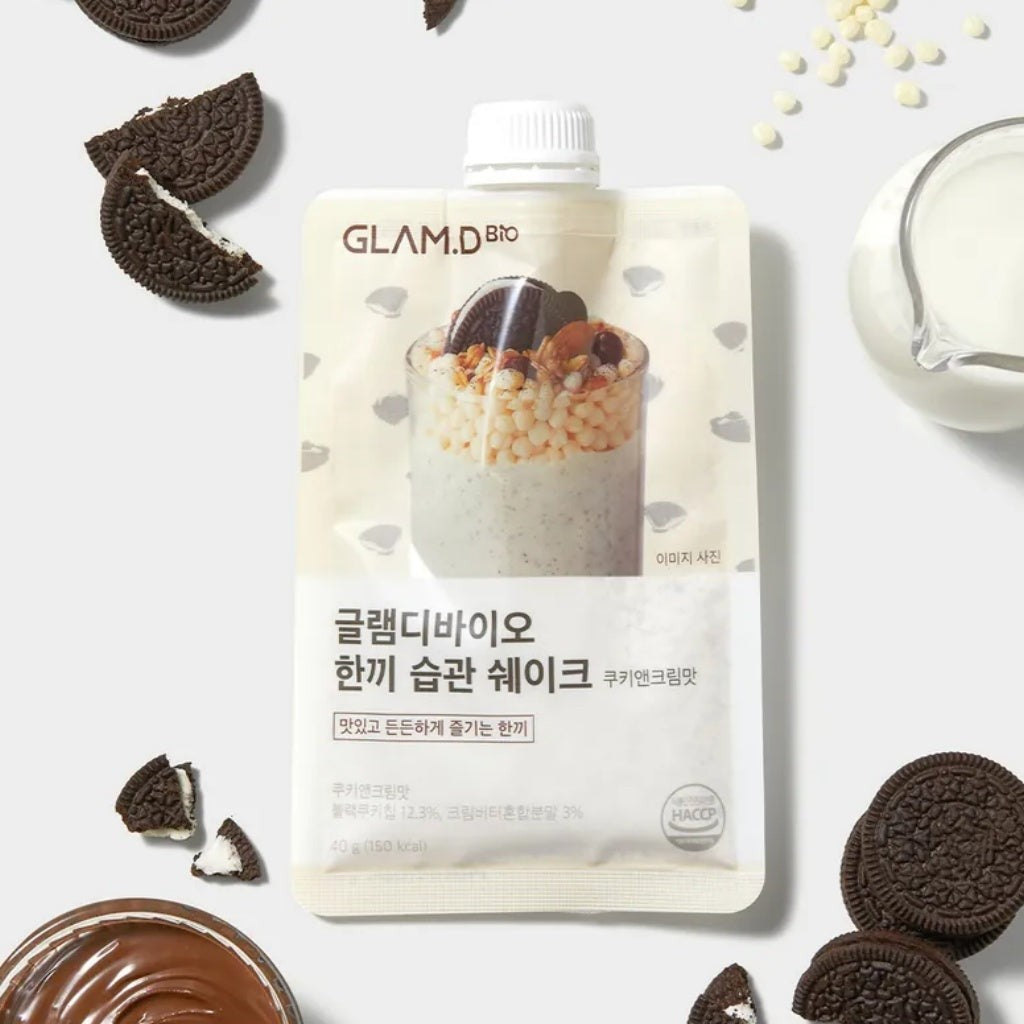 GLAM.D 魅力代餐奶昔 忌廉曲奇味 10包 LIGHT MEAL SHAKE Cookies&Cream Flavor 10ea