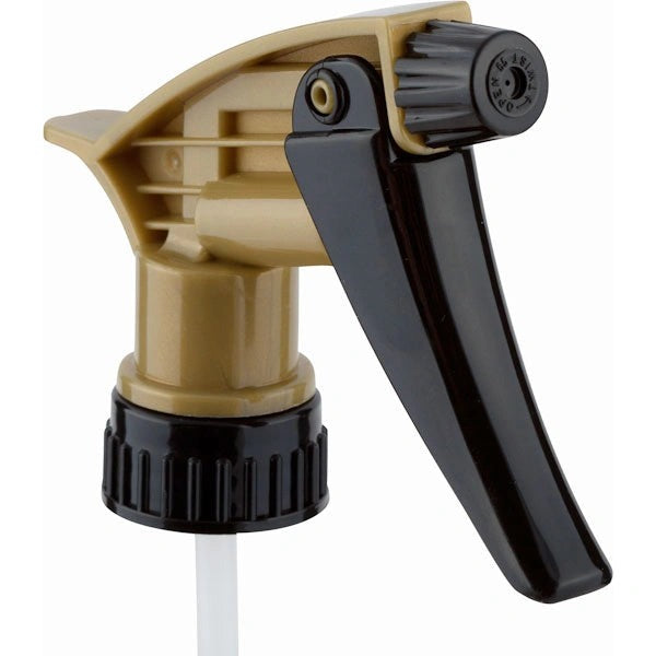 Tolco | Black/Gold Acid-Resistant Trigger Sprayer – 9.25" Dip Tube