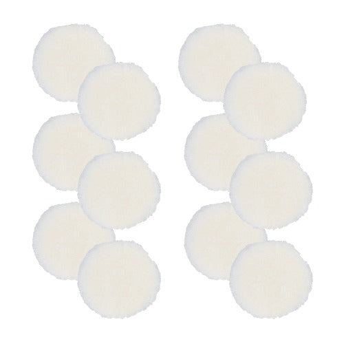 BUFF AND SHINE Natural 100% Knitted Wool Blueberry Foam Interface (Edge Bevel) Heavy Pile Cutting