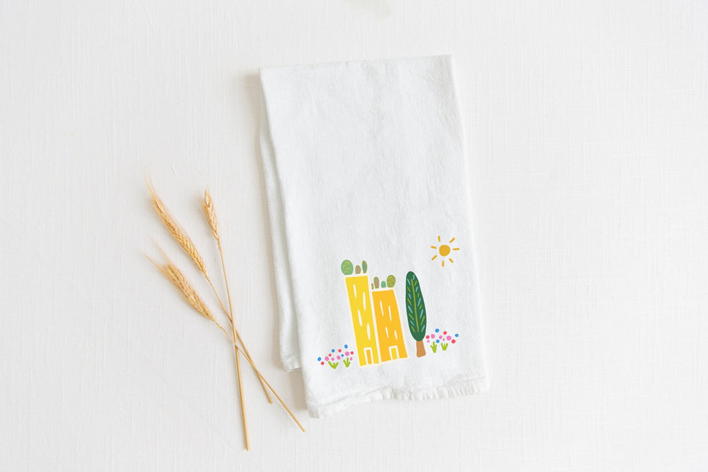 Build Your Own Custom Tea Time Gift Set with Honey and Two Teas + Tea Towel of Your Choice