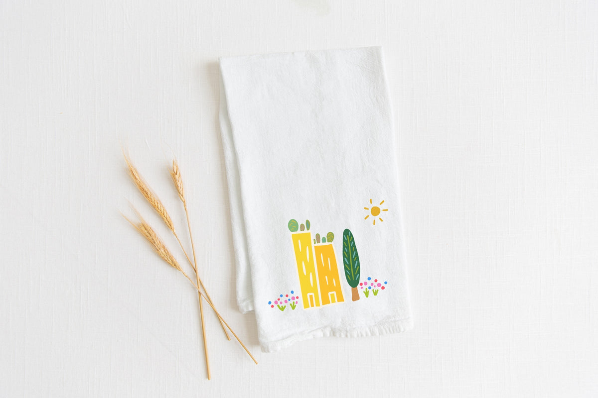 Build Your Own Custom Tea Time Gift Set with Honey and Two Teas + Tea Towel of Your Choice