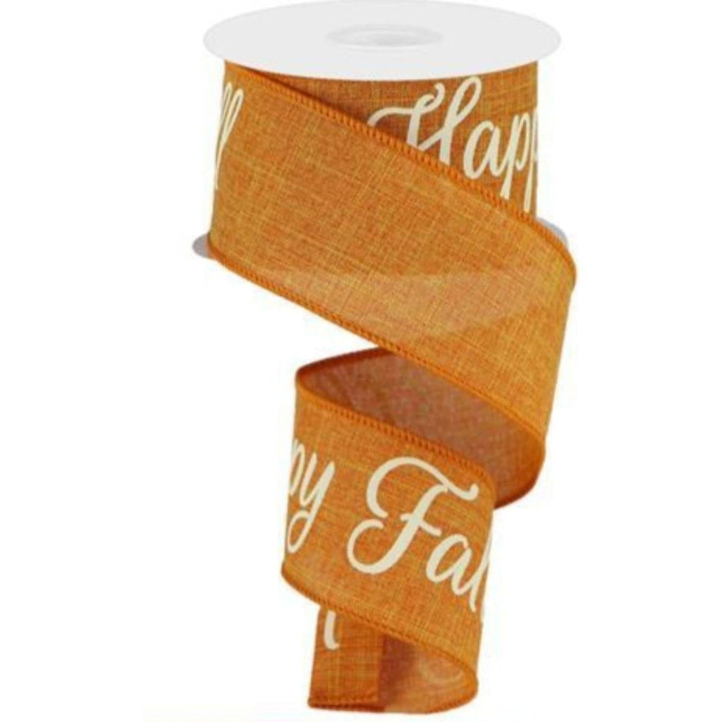 2.5" Happy Fall Yall Ribbon: Talisman (10 Yards)