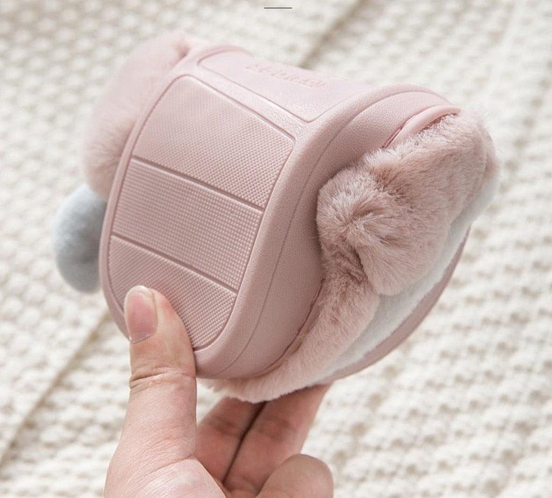 Women Winter Home Slippers Deer Elk Non-slip Soft Warm House Shoes Mens GIrs Indoor Bedroom Couples Floor Footwear Fuzzy House Slippers Women's Durable Furry Bedroom Slipper Lightweight And Non-Slip