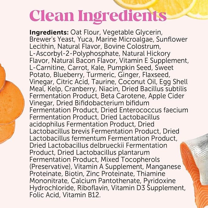 Multivitamin Puppy Treats - Essential Dog Supplements & Vitamins for Learning and Cognitive Development- Probiotics, Omega Fish Oil for Health, Heart & Immunity - Dog Health Supplies