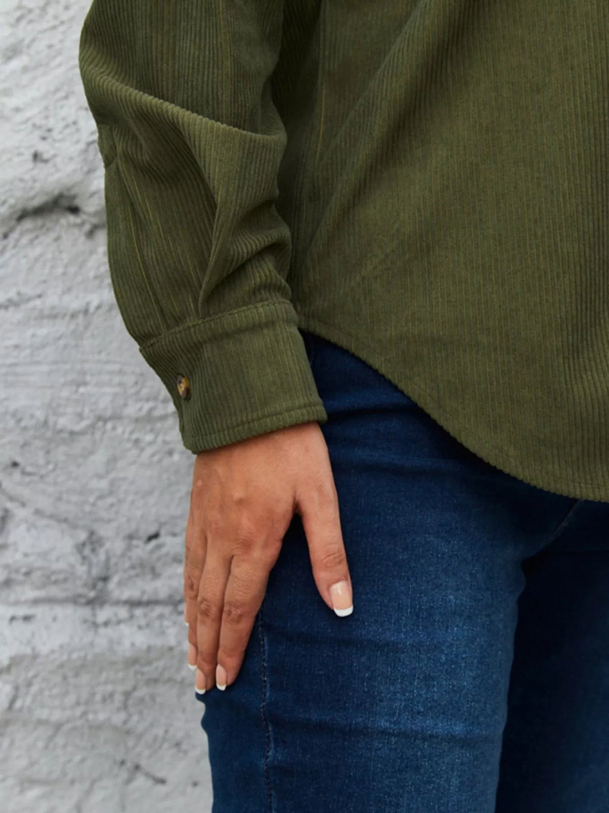 Corduroy Button-Up Shirt