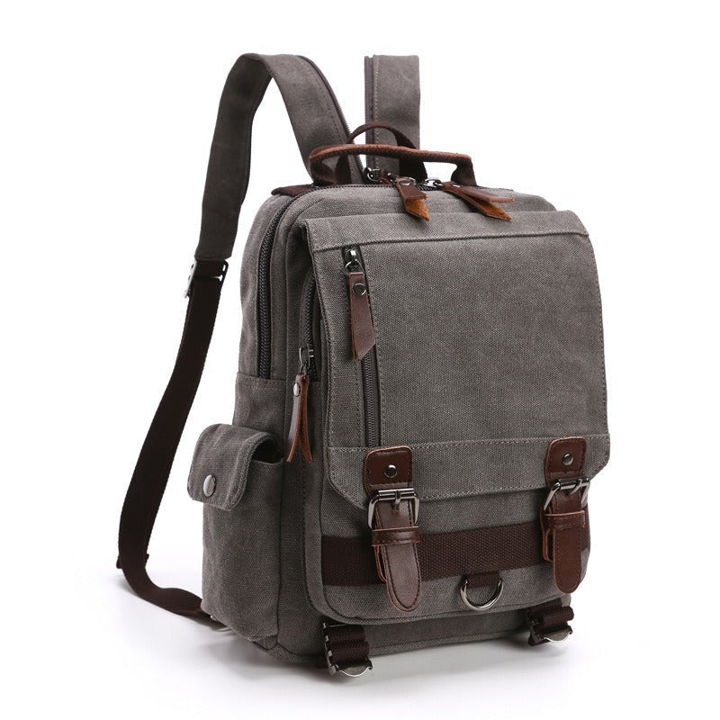 Canvas Backpack Men Travel Back Pack Multifunctional Shoulder Bag Women's Laptop Rucksack School Bags Female Daypack