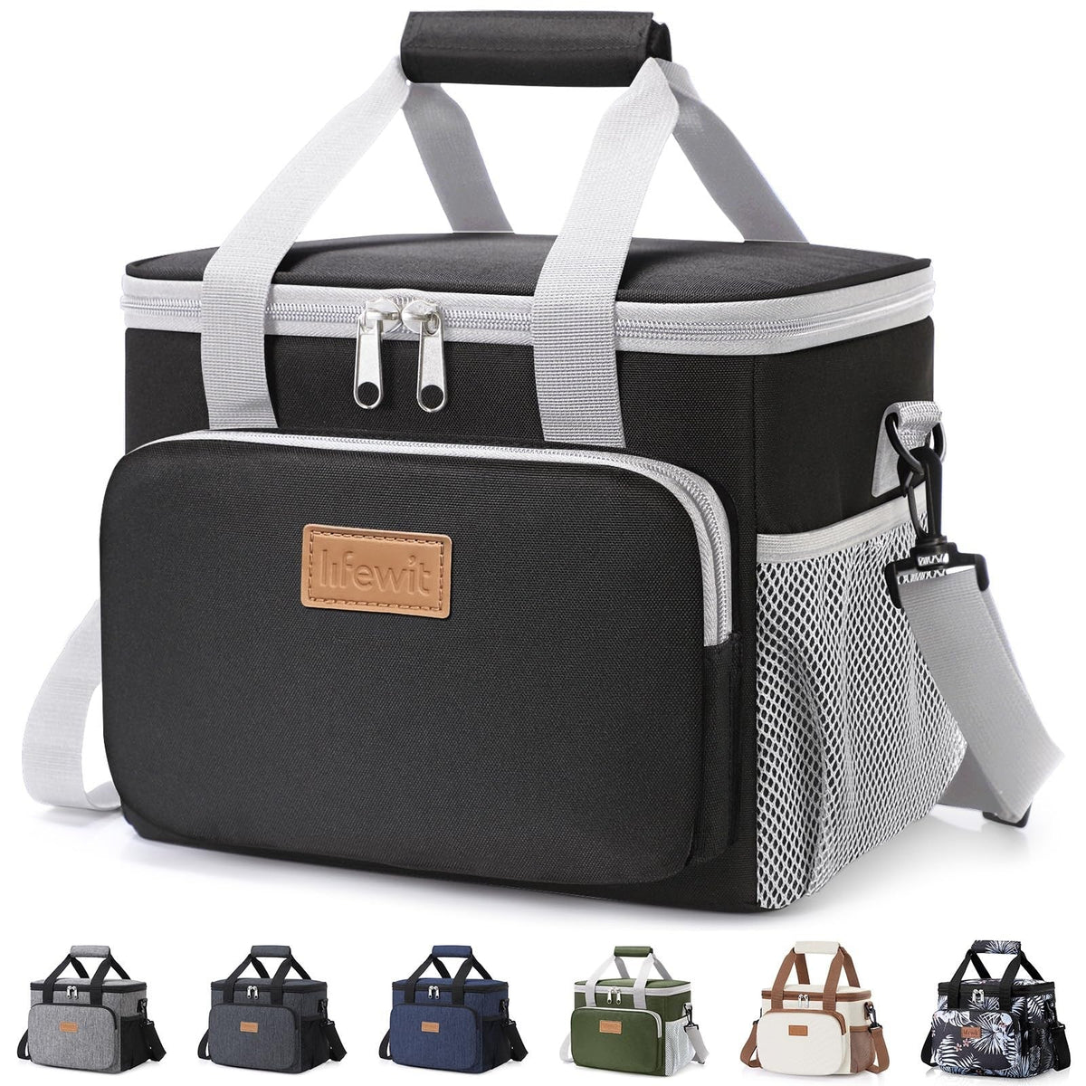 Lifewit Portion-Control Lunch Tote for Wellness Routines – 9L Insulated Bag for Fresh Salads and Snacks