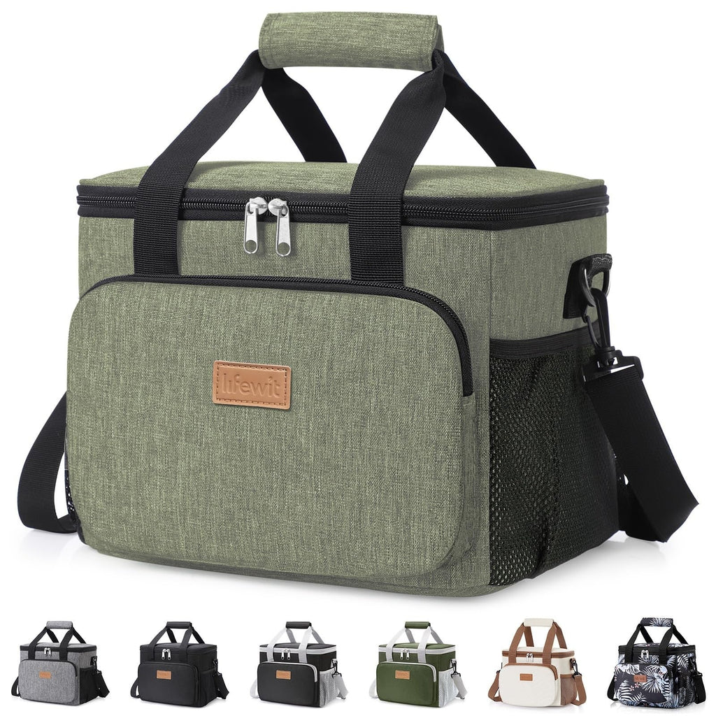 Lifewit Portion-Control Lunch Tote for Wellness Routines – 9L Insulated Bag for Fresh Salads and Snacks