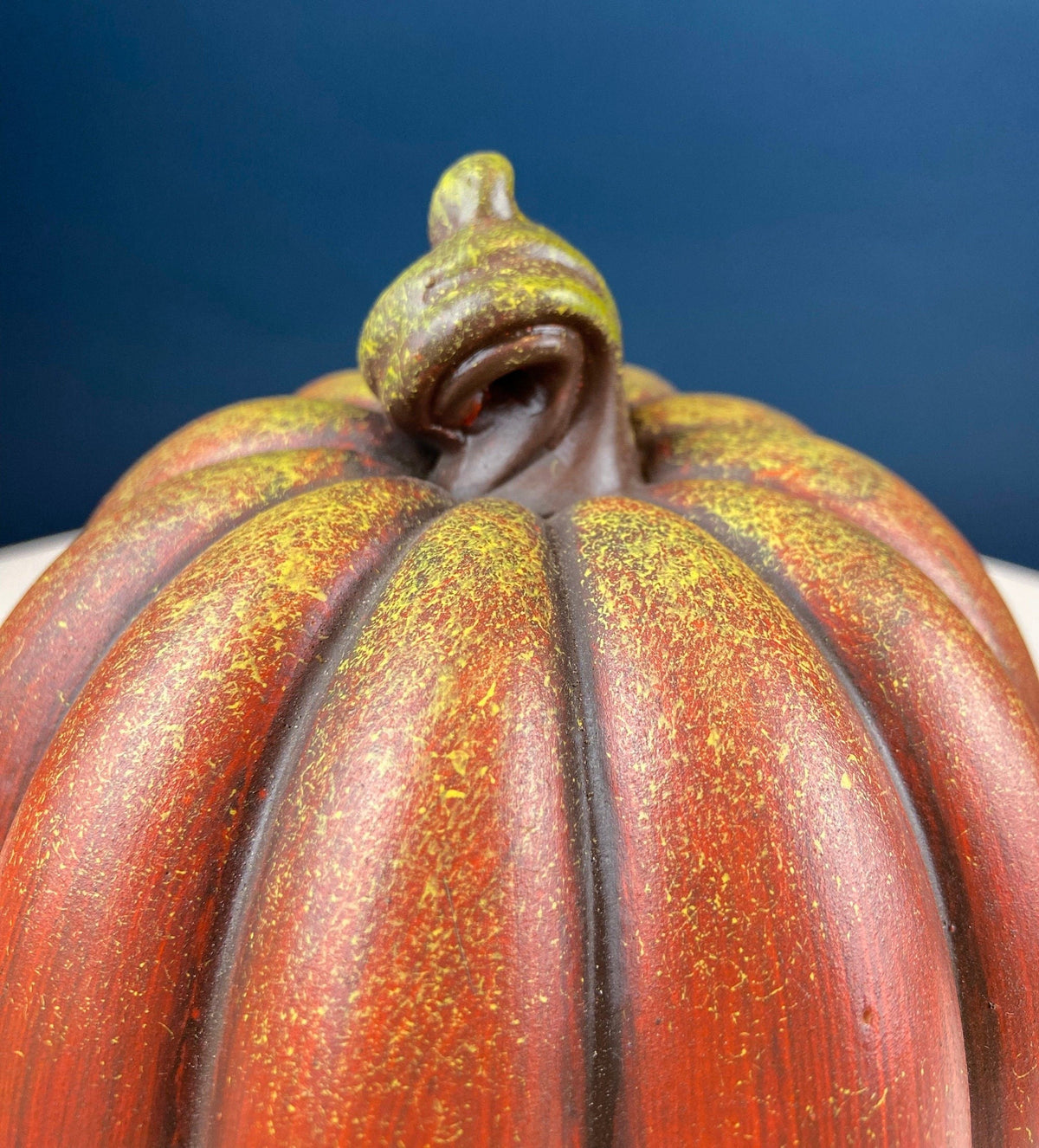 Vintage Ceramic Pumpkin. Fall Thanksgiving Celebration. Dining Room Table Decor. Rustic Home or Store Display. Great Add. to Collection.