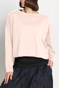 Pima Cotton Mini Luxury Boxy Tee - Blush