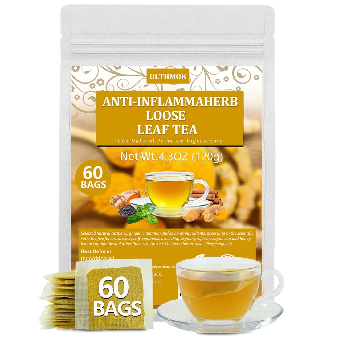 Caffeine-Free Turmeric Blend – Effortless Loose-Routine Tea for Capsule Pantries and Less-Is-More Spaces