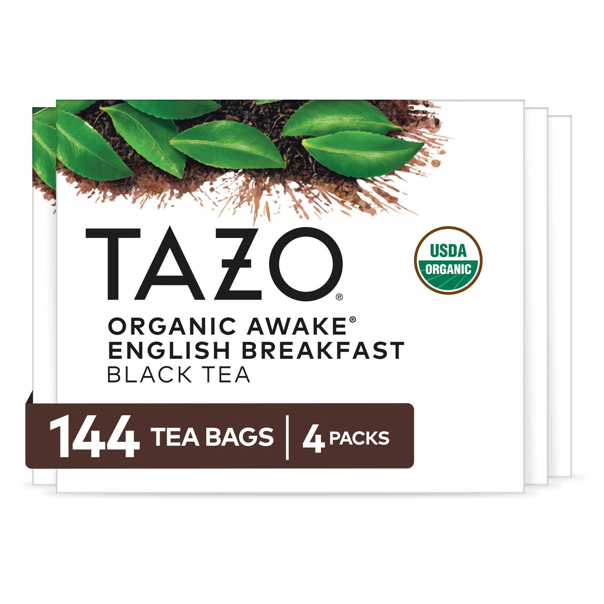 TAZO Organic Awake English Breakfast Black Tea – Remote Work Caffeine Alternative, Organic Black Tea with Darjeeling for Sustained Focus