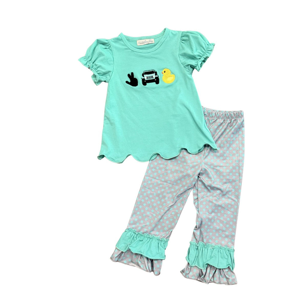 Girls Beep Beep Pants Set