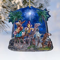 The Magic of Three Kings Wooden Ornaments by Gelsinger - Nativity Holiday Decor - 8161026-1810