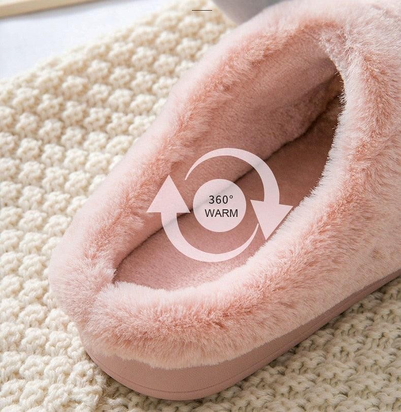 Women Winter Home Slippers Deer Elk Non-slip Soft Warm House Shoes Mens GIrs Indoor Bedroom Couples Floor Footwear Fuzzy House Slippers Women's Durable Furry Bedroom Slipper Lightweight And Non-Slip