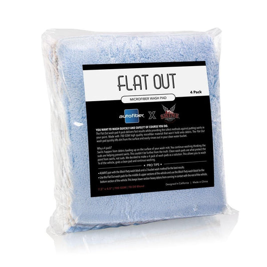 AUTOFIBER | Flat Out Microfiber Car Wash Pad (4-Pack)